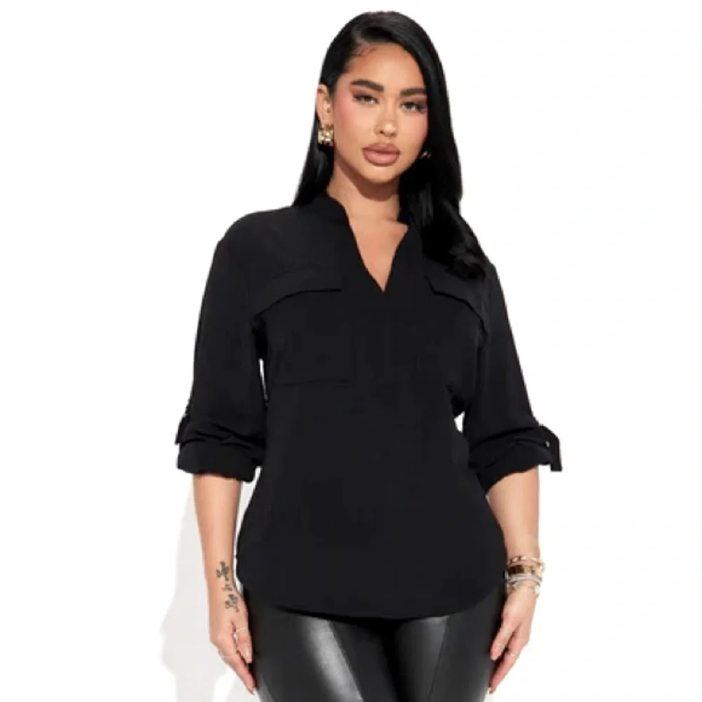 Black Solange Blouse NEW